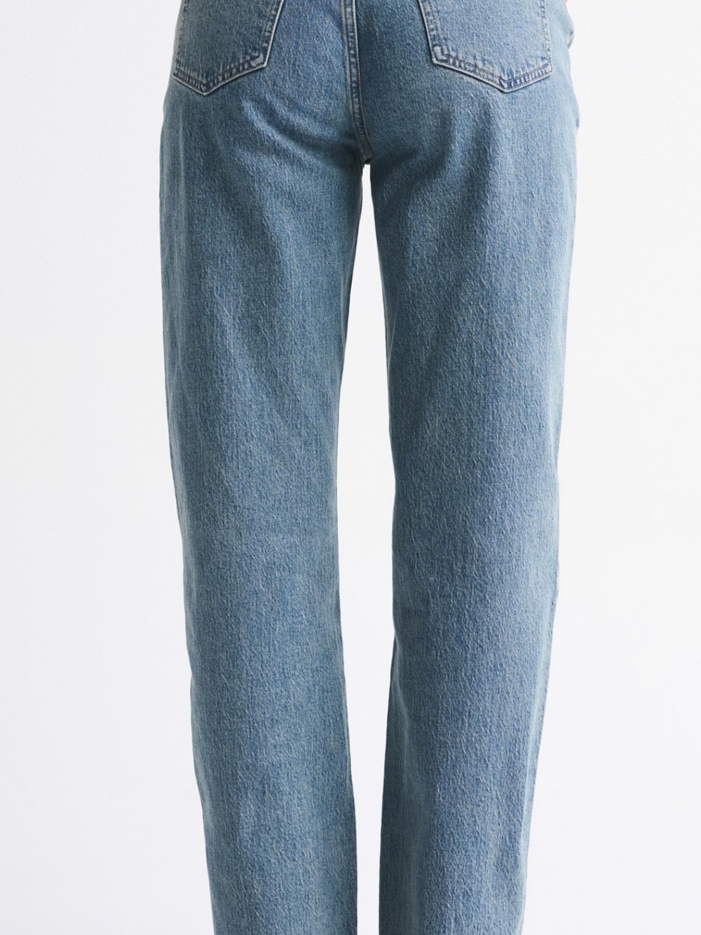 Classic High-Rise Straight Leg Jeans - Light Blue - Picture 4 of 6